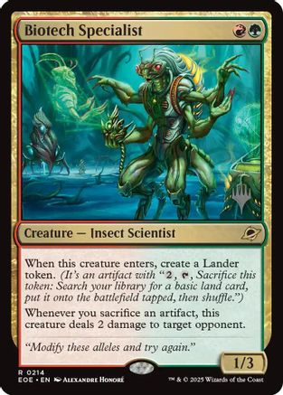 Biotech Specialist (PPEOE-214) - Promo Pack: Edge of Eternities Foil | Grognard Games