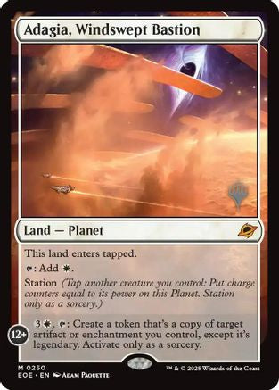 Adagia, Windswept Bastion (PPEOE-250) - Promo Pack: Edge of Eternities Foil | Grognard Games