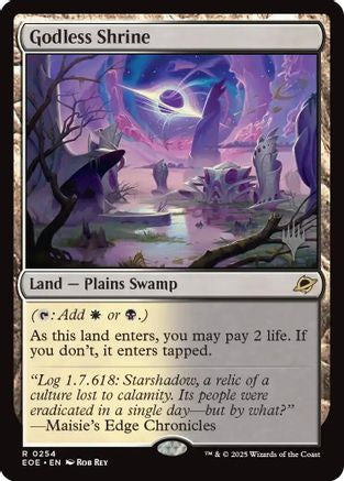 Godless Shrine (PPEOE-254) - Promo Pack: Edge of Eternities Foil | Grognard Games