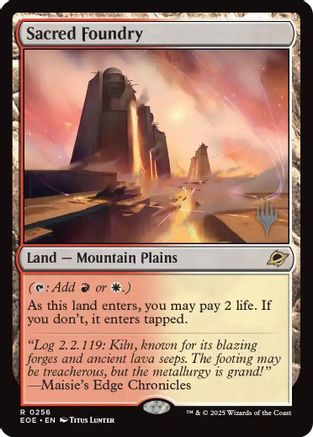 Sacred Foundry (PPEOE-256) - Promo Pack: Edge of Eternities | Grognard Games
