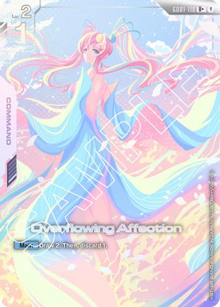 Overflowing Affection (U+) - Newtype Rising (GD01-118) Holofoil | Grognard Games