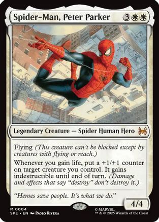 Spider-Man, Peter Parker (SPE, MAR-004) - Marvel's Spider-Man: Eternal-Legal Foil | Grognard Games