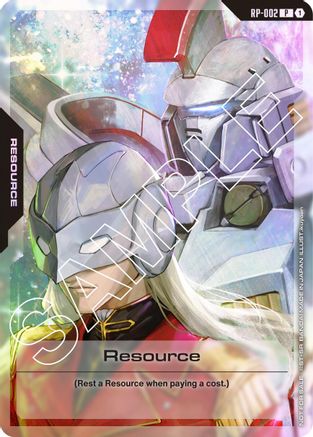 Resource (RP-002) (Mobile Suit Gundam Wing) - Promotional Resource Tokens (RP-002) Holofoil | Grognard Games