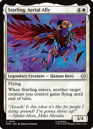 Starling, Aerial Ally (SPM-018) - Marvel's Spider-Man Foil | Grognard Games