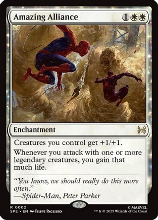 Amazing Alliance (SPE, MAR-002) - Marvel's Spider-Man: Eternal-Legal Foil | Grognard Games