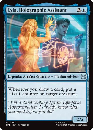 Lyla, Holographic Assistant (SPE, MAR-007) - Marvel's Spider-Man: Eternal-Legal Foil | Grognard Games