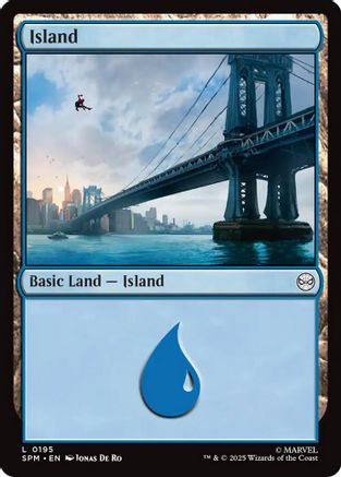 Island (0195) (SPM-195) - Marvel's Spider-Man Foil | Grognard Games
