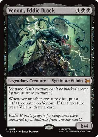 Venom, Eddie Brock (SPE, MAR-012) - Marvel's Spider-Man: Eternal-Legal Foil | Grognard Games