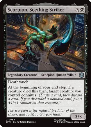 Scorpion, Seething Striker (SPM-064) - Marvel's Spider-Man Foil | Grognard Games