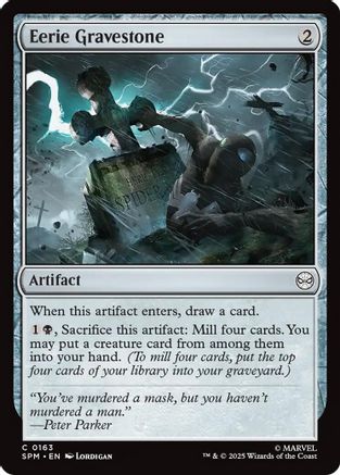 Eerie Gravestone (SPM-163) - Marvel's Spider-Man Foil | Grognard Games