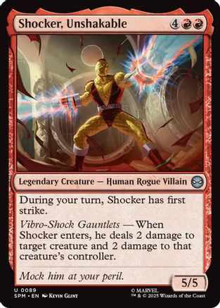 Shocker, Unshakable (SPM-089) - Marvel's Spider-Man Foil | Grognard Games