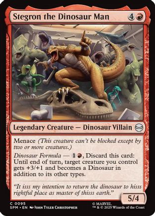 Stegron the Dinosaur Man (SPM-095) - Marvel's Spider-Man Foil | Grognard Games
