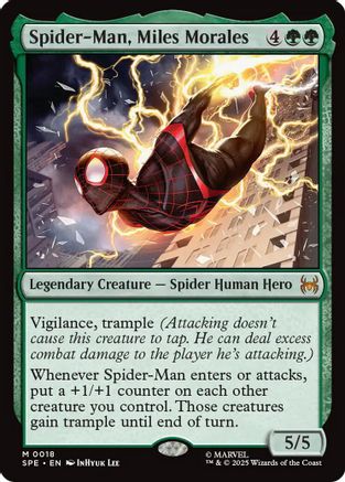 Spider-Man, Miles Morales (SPE, MAR-018) - Marvel's Spider-Man: Eternal-Legal Foil | Grognard Games