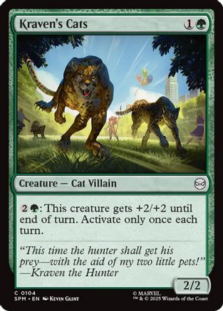 Kraven's Cats (SPM-104) - Marvel's Spider-Man Foil | Grognard Games