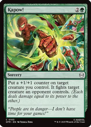 Kapow! (SPM-103) - Marvel's Spider-Man Foil | Grognard Games