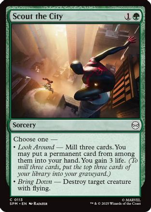 Scout the City (SPM-113) - Marvel's Spider-Man Foil | Grognard Games