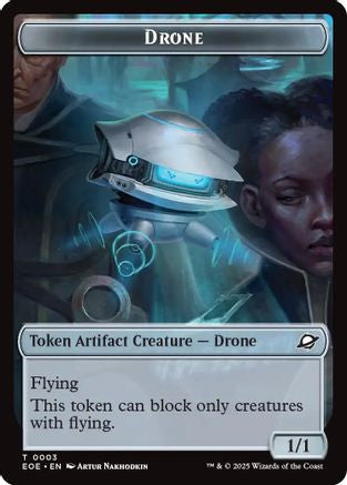 Drone // Lander (0005) Doubled-Sided Token (EOE-3 // 5) - Edge of Eternities Foil | Grognard Games