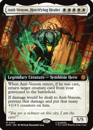 Anti-Venom, Horrifying Healer (Extended Art) (SPM-244) - Marvel's Spider-Man Foil | Grognard Games