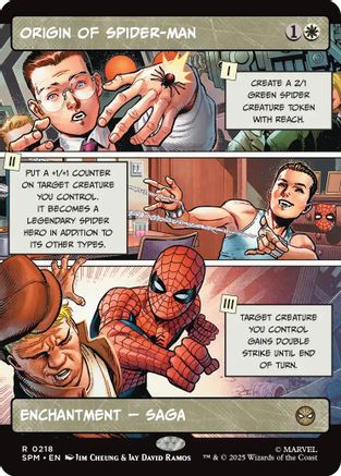 Origin of Spider-Man (Borderless) (SPM-218) - Marvel's Spider-Man Foil | Grognard Games