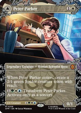 Peter Parker (0208) (Borderless) (SPM-208) - Marvel's Spider-Man Foil | Grognard Games