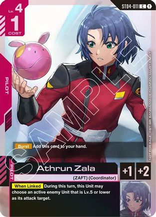 Athrun Zala (Store Tournament Participant Pack 01) - Gundam Promotional Cards (ST04-011) Holofoil