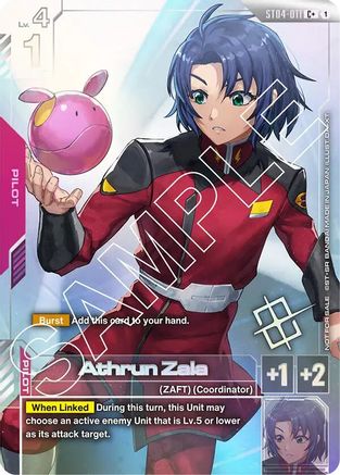 Athrun Zala (Store Tournament Winner Pack 01) - Gundam Promotional Cards (ST04-011) Holofoil