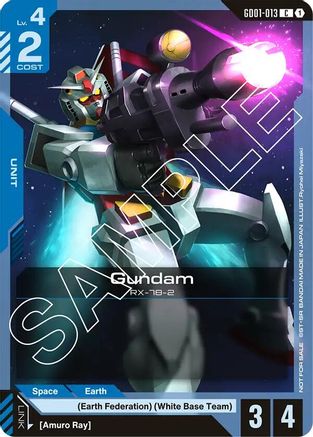 Gundam (GD01-013) (Launch Kit 01) - Gundam Promotional Cards (GD01-013)