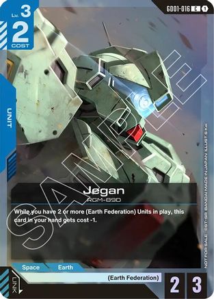 Jegan (Store Tournament Participant Pack 01) - Gundam Promotional Cards (GD01-016) Holofoil | Grognard Games