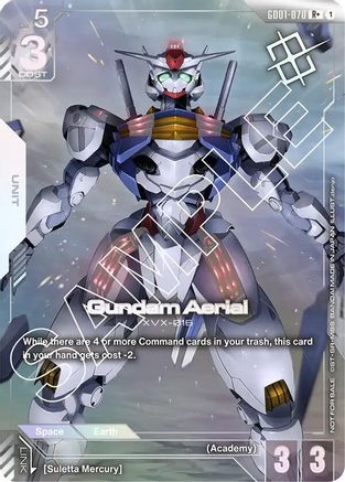 Gundam Aerial (Store Tournament Winner Pack 01) - Gundam Promotional Cards (GD01-070) Holofoil