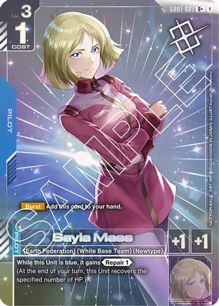 Sayla Mass (Store Tournament Winner Pack 01) - Gundam Promotional Cards (GD01-087) Holofoil