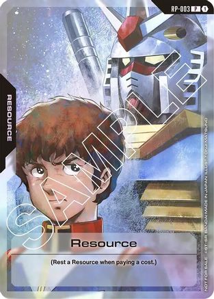 Resource (RP-003) (Mobile Suit Gundam) - Promotional Resource Tokens (RP-003) Holofoil | Grognard Games