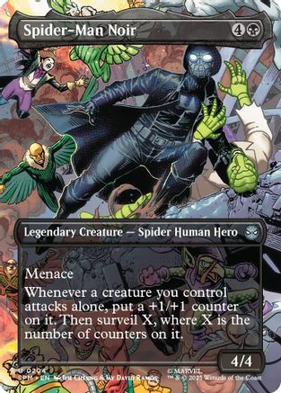Spider-Man Noir (Borderless) (SPM-204) - Marvel's Spider-Man Foil | Grognard Games