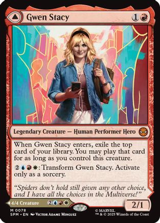 Gwen Stacy (SPM-078) - Marvel's Spider-Man Foil | Grognard Games