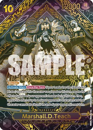 Marshall.D.Teach (SP) (Gold) (OP09-093) - Legacy of the Master Foil | Grognard Games
