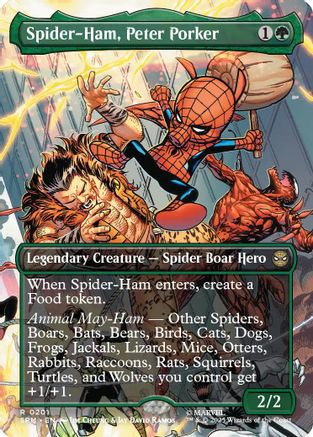 Spider-Ham, Peter Porker (Borderless) (SPM-201) - Marvel's Spider-Man | Grognard Games