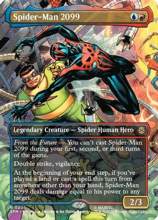Spider-Man 2099 (0205) (Borderless) (SPM-205) - Marvel's Spider-Man Foil | Grognard Games