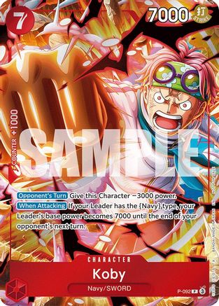 Koby (Event Pack Vol. 7) (P-092) - One Piece Promotion Cards Foil | Grognard Games