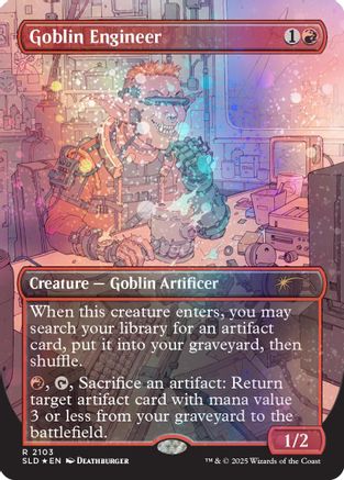 Goblin Engineer (Galaxy Foil) (SLD-2103) - Secret Lair Drop Series Foil | Grognard Games