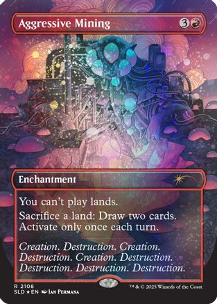 Aggressive Mining (Galaxy Foil) (SLD-2108) - Secret Lair Drop Series Foil | Grognard Games