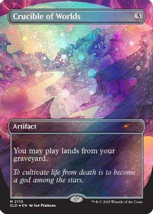 Crucible of Worlds (Galaxy Foil) (SLD-2110) - Secret Lair Drop Series Foil | Grognard Games