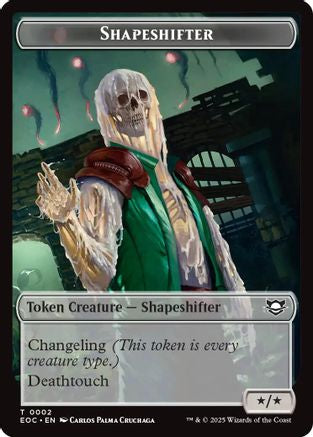 Shapeshifter // Golem (0013) Double-Sided Token (EOC-2 // 13) - Commander: Edge of Eternities Foil | Grognard Games