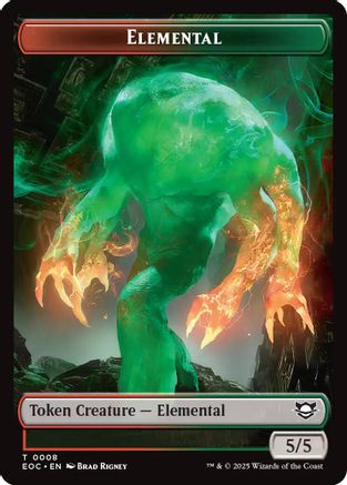 Elemental (0008) // Gnome Double-Sided Token (EOC-8 // 11) - Commander: Edge of Eternities Foil | Grognard Games