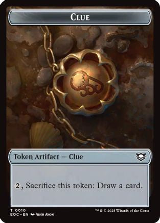 Clue // Beast (0005) Double-Sided Token (EOC-10 // 5) - Commander: Edge of Eternities Foil | Grognard Games