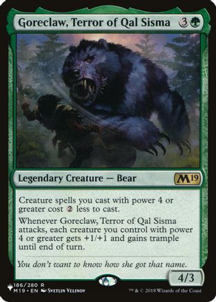 Goreclaw, Terror of Qal Sisma (LIST-186) - The List Reprints | Grognard Games