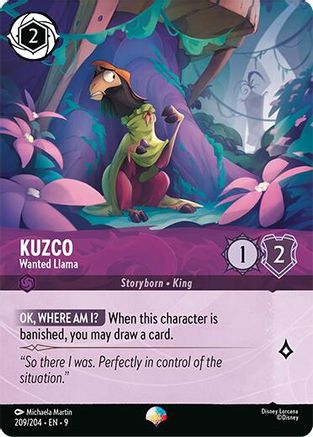Kuzco - Wanted Llama (Epic) (209/204) - Fabled Holofoil | Grognard Games