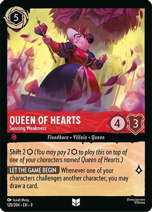 Queen of Hearts - Sensing Weakness (120/204) - Fabled | Grognard Games