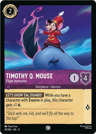 Timothy Q. Mouse - Flight Instructor (47/204) - Fabled Cold Foil | Grognard Games