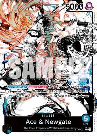 Ace & Newgate (Parallel) (ST22-001) - Starter Deck 22: Ace & Newgate Foil | Grognard Games