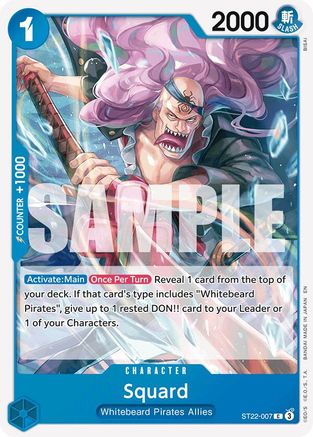 Squard (ST22-007) - Starter Deck 22: Ace & Newgate | Grognard Games