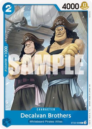 Decalvan Brothers (ST22-008) - Starter Deck 22: Ace & Newgate | Grognard Games